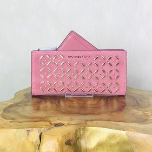 Michael Kors Card Case Carryall Studded Wallet